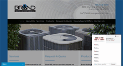 Desktop Screenshot of brandhvac.com